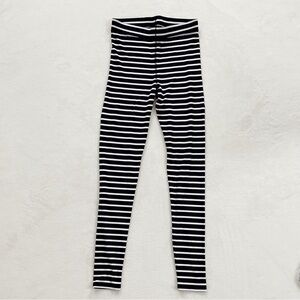 Boden Favourite Leggings Navy White Breton Stripe Stretch Jersey Women 8L